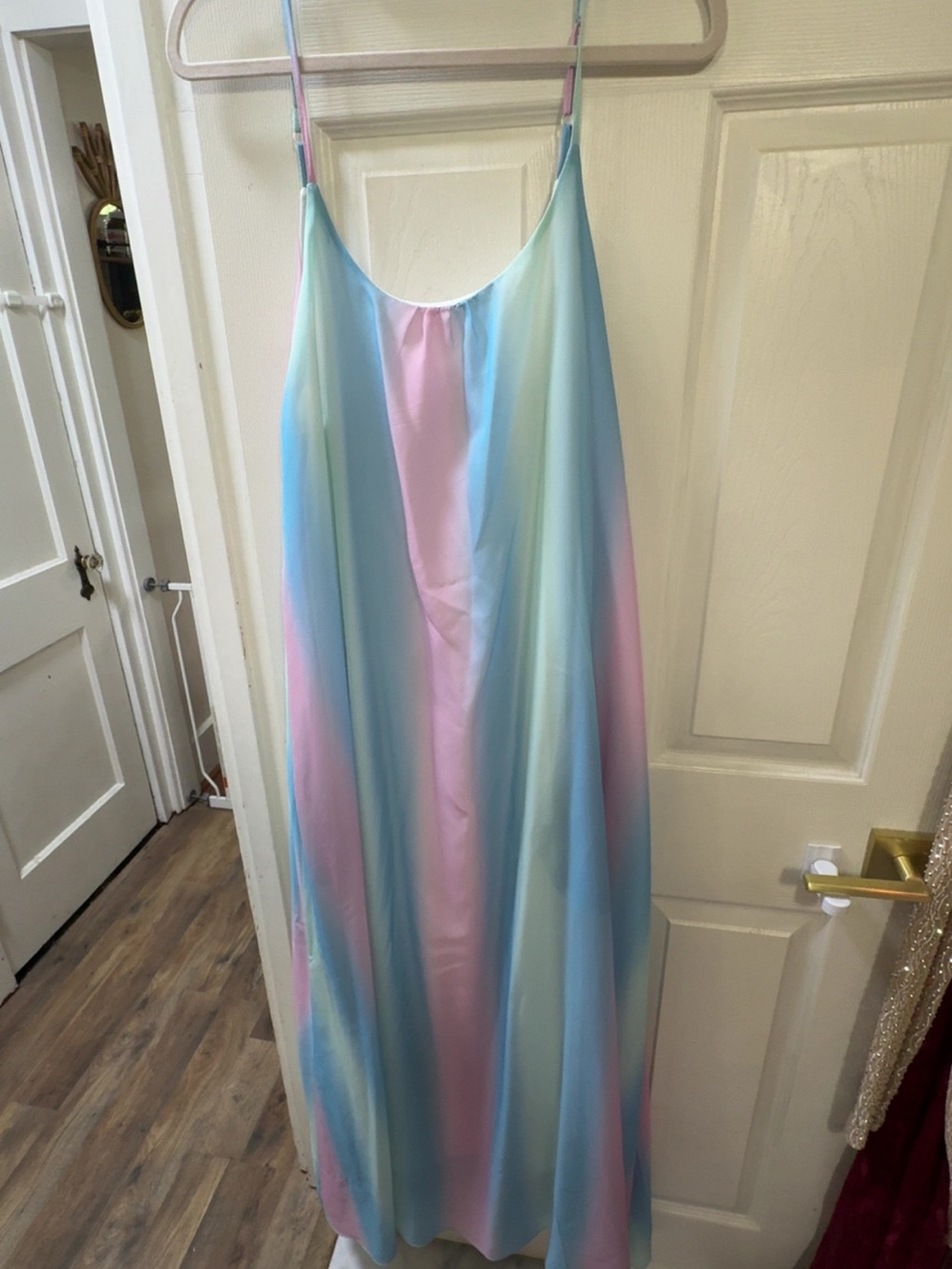 Silky Pastel Ombre Slip Dress - Women's Sleepwear